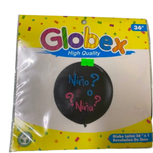 Globo Látex + Papel Picado Revelación de Sexo