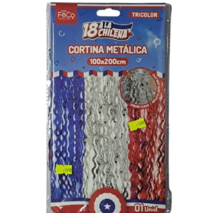 Cortina Metálica Tricolor Fiestas Patrias Chile